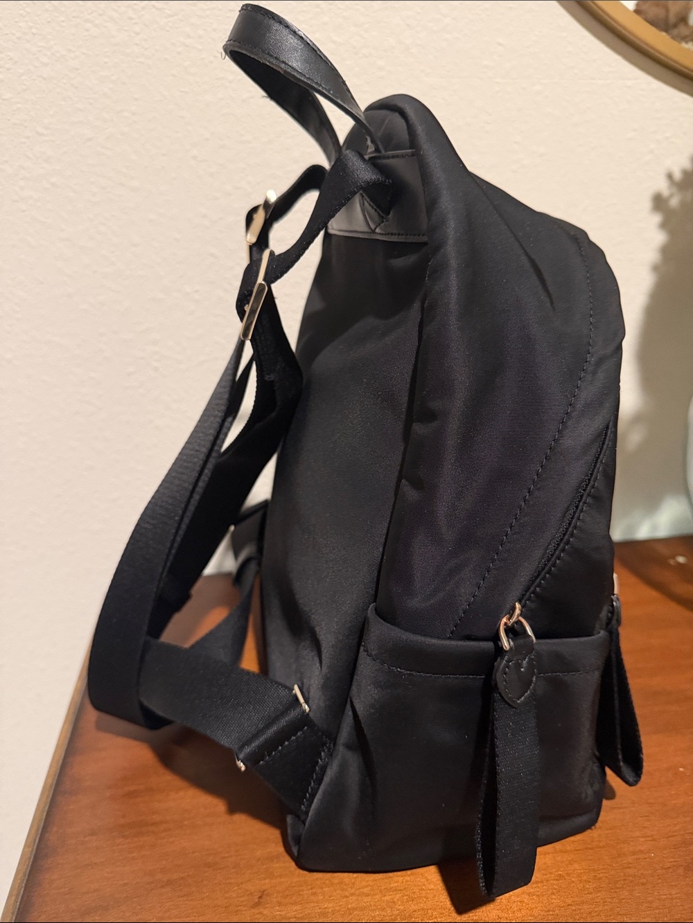 kate spade Black Nylon Backpack with Gold Hardware - Picture 4 of 7